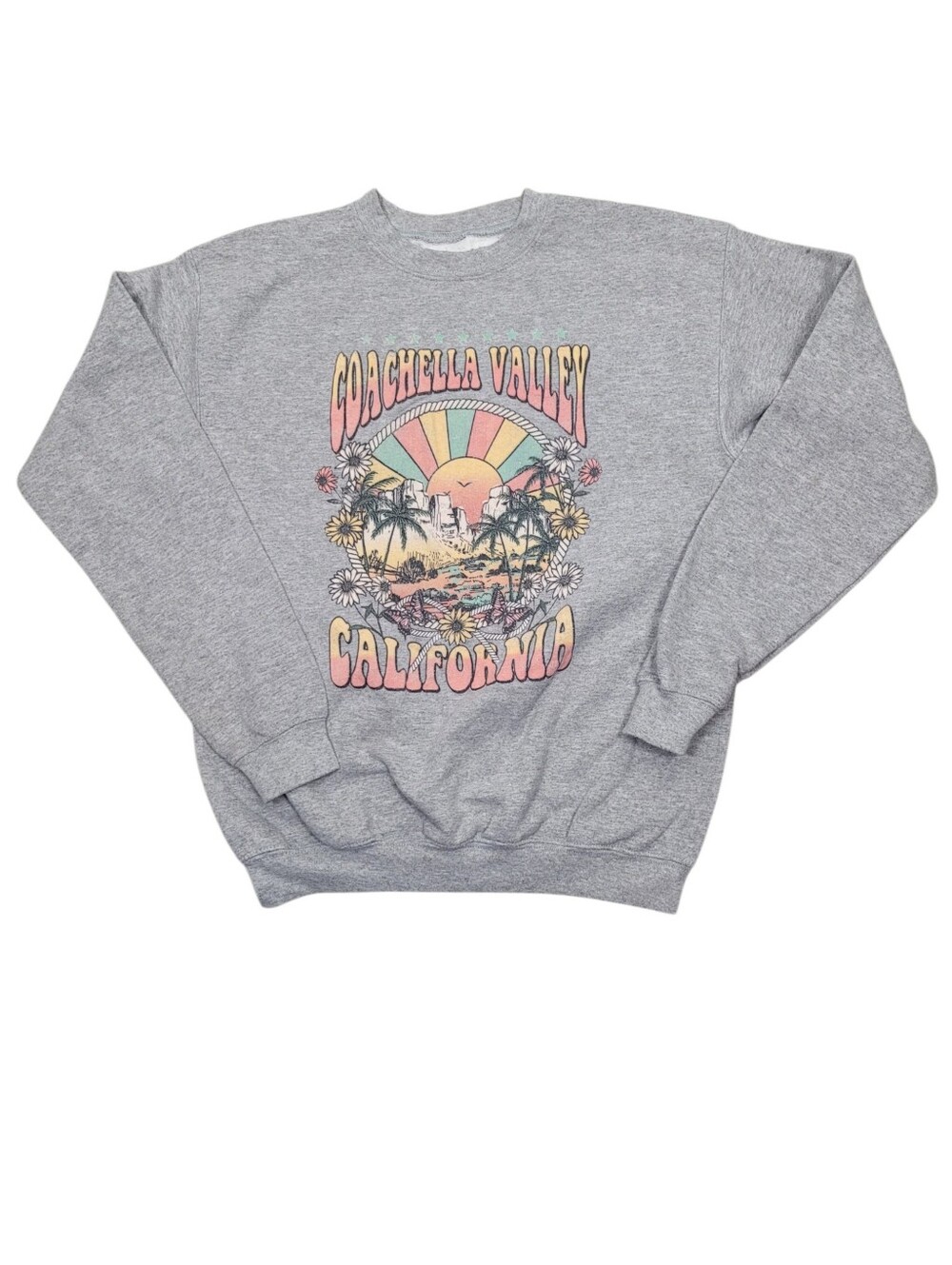 2/$20 Coachella Valley California Grey Graphic Sweatshirt Top Size: Large